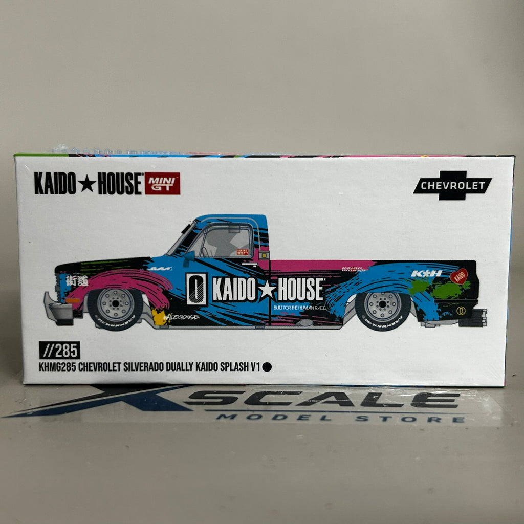 Mini GT Kaido House 1/64 #285 Chevrolet Silverado Dually Splash V1