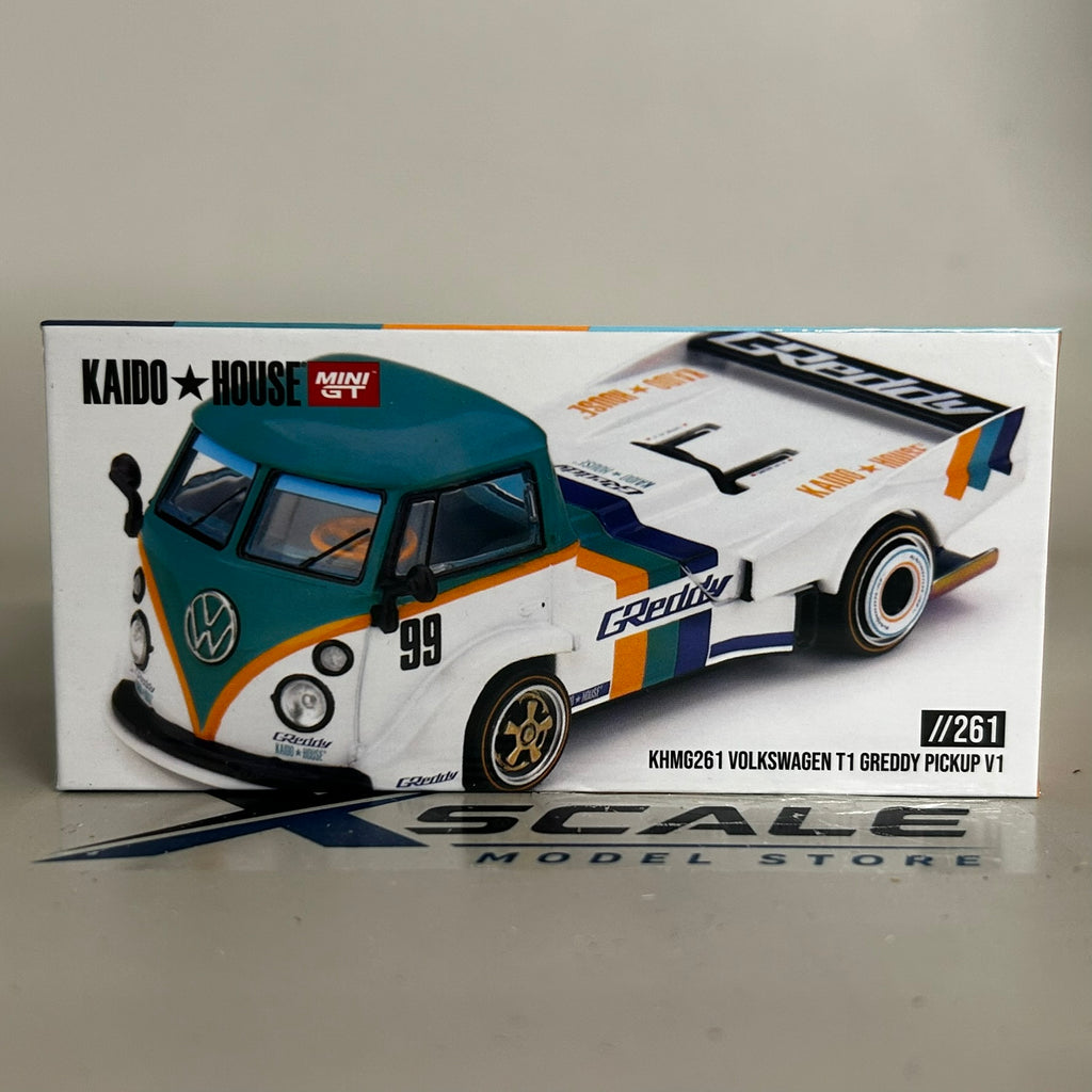 Mini GT Kaido House 1/64 #261 Volkswagen T1 Greddy Pickup V1