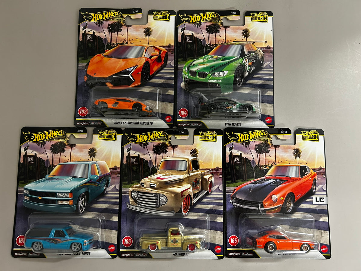 Premium Hot Wheels 1/64 Boulevard Full Set of 5 Wave K 161-165