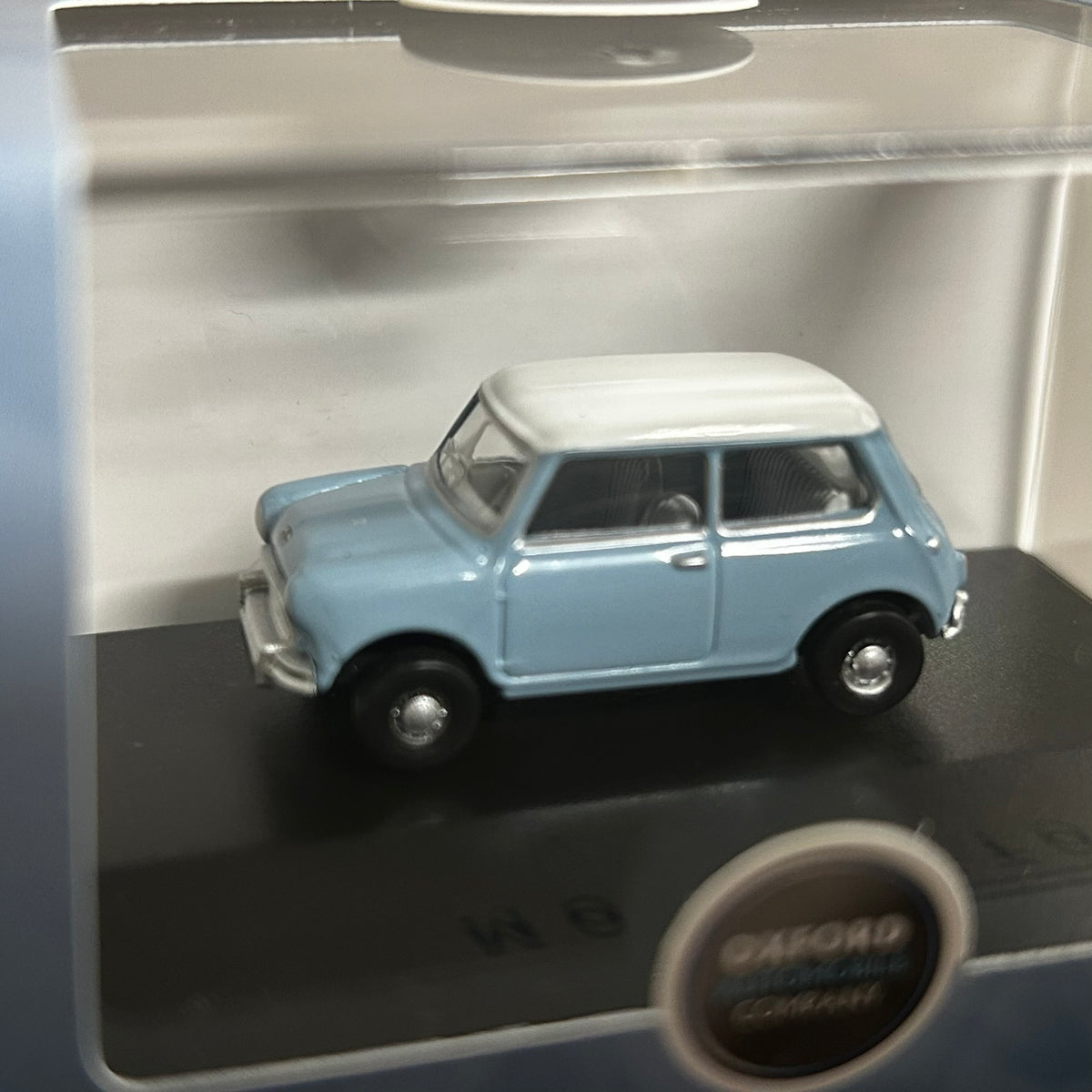 Oxford Diecast 1/76 Austin Mini Speedwell Blue