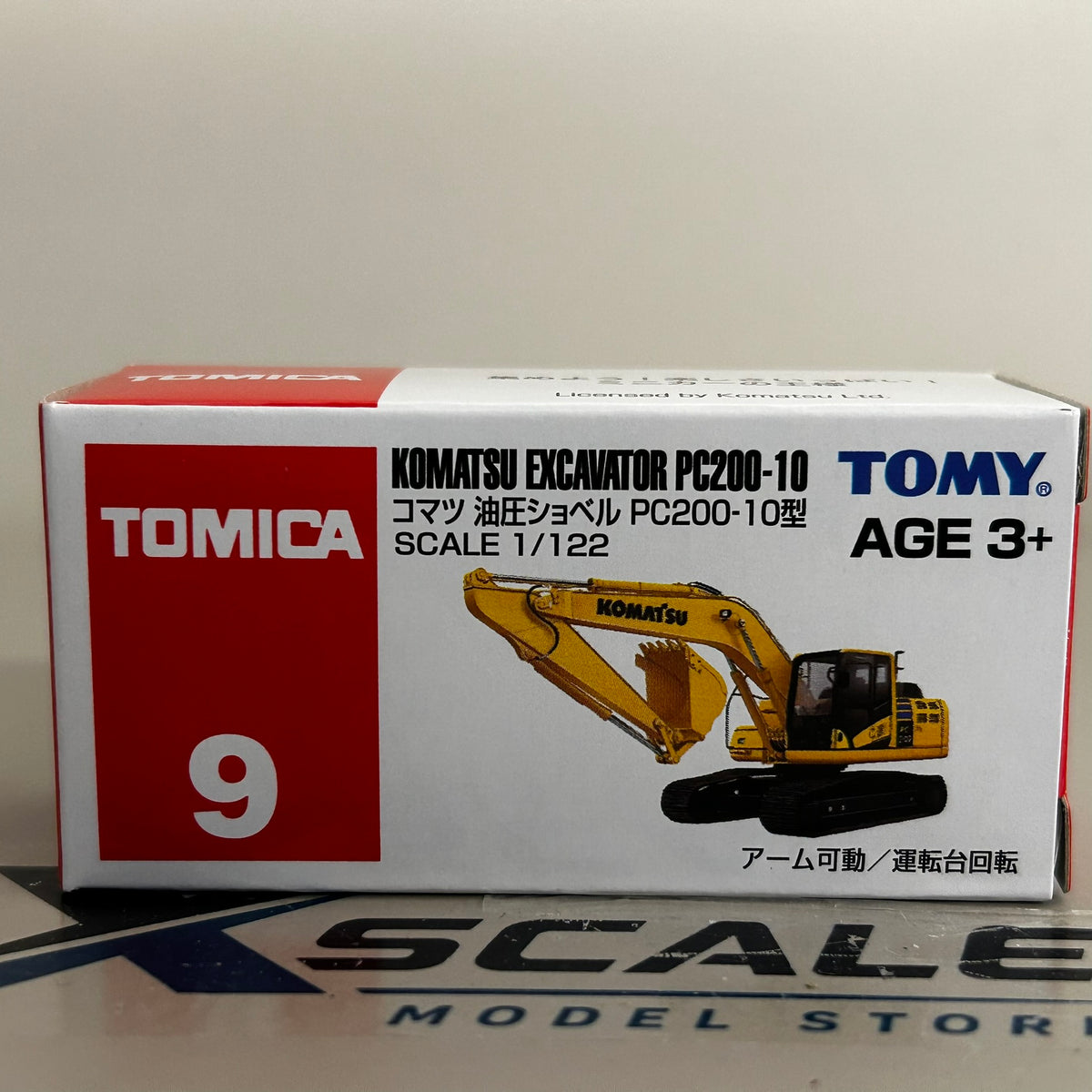Tomica 1/64 #09 Komatsu Excavator PC200-10