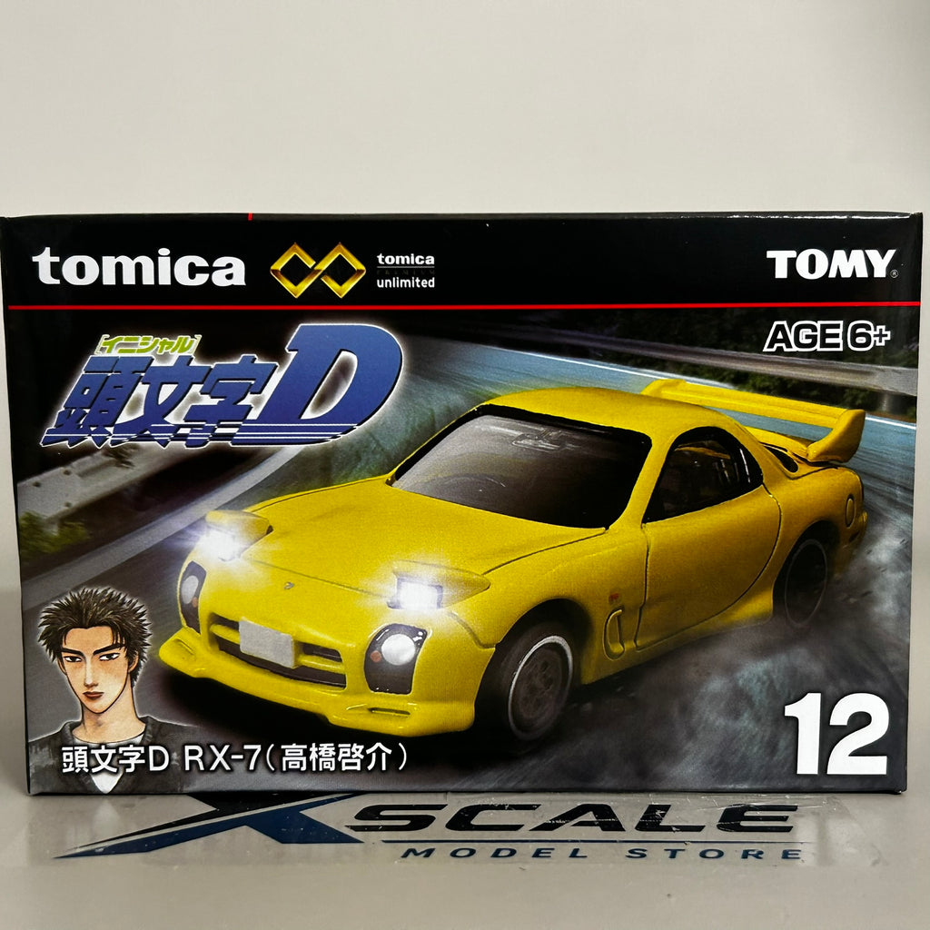 Tomica Unlimited 1/64 #12 Mazda RX7 Initial D