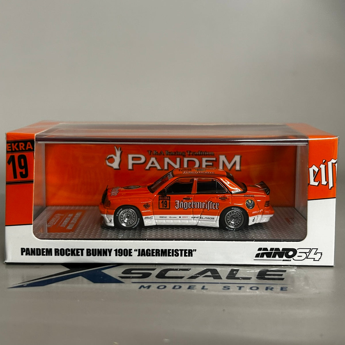 Inno64 1/64 Mercedes Benz 190E Pandem Rocket Bunny Jagermeister