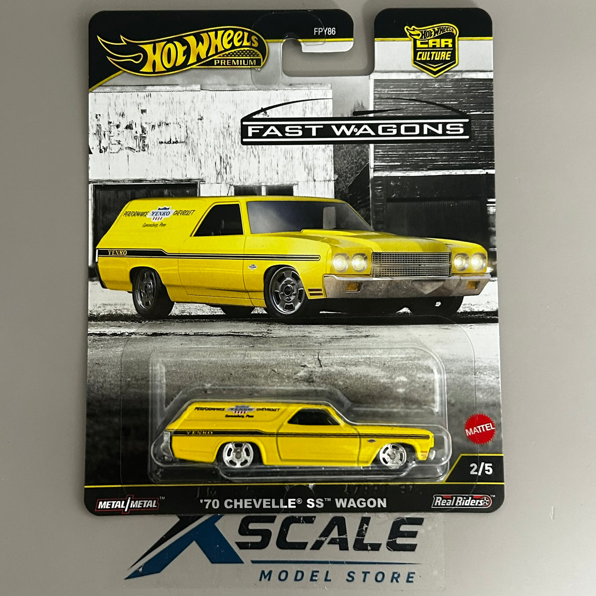 Premium Hot Wheels 1/64 Car Culture Wagons 70 Chevelle SS Wagon