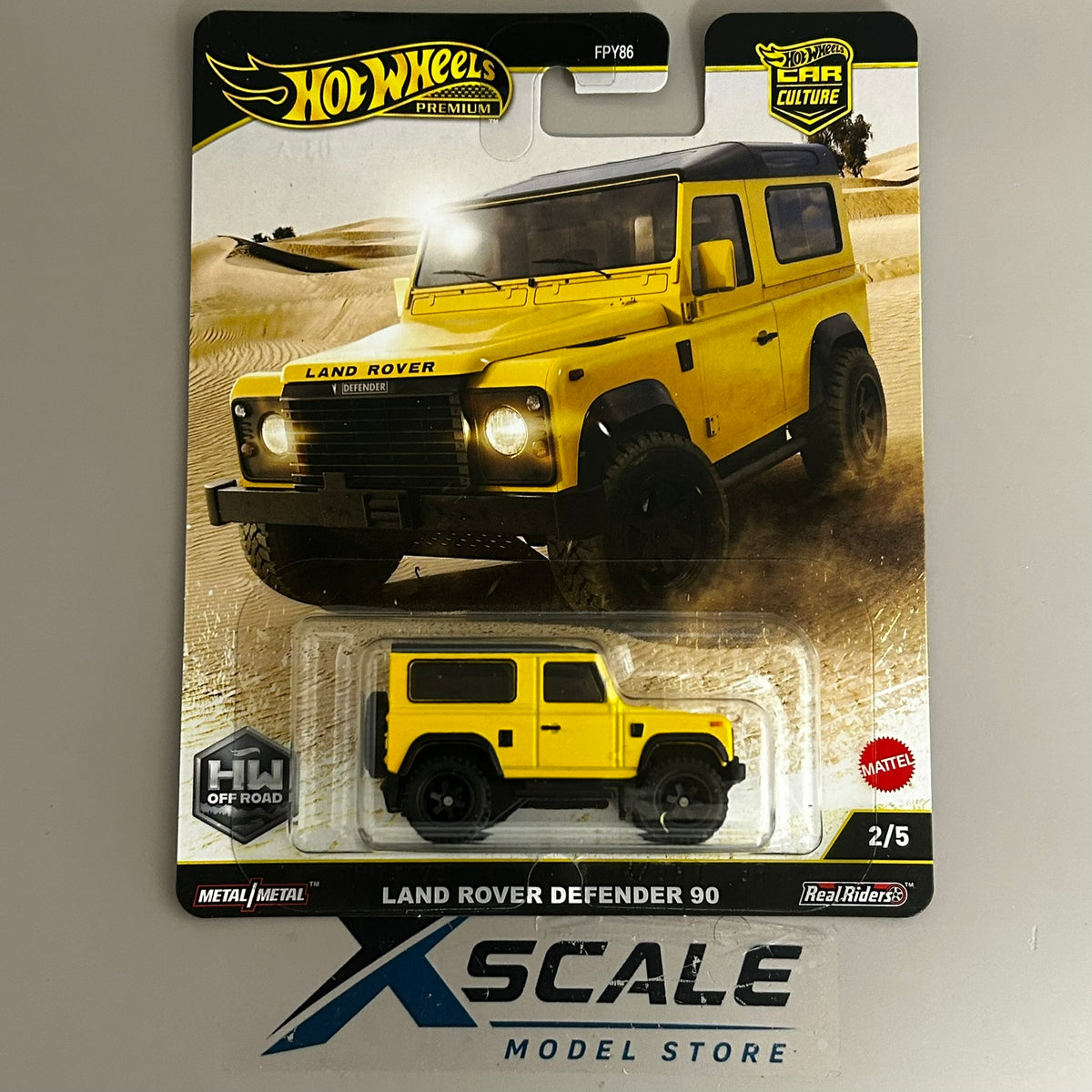 Premium Hot Wheels 1/64 Car Culture Off Road Land Rover Defender 90