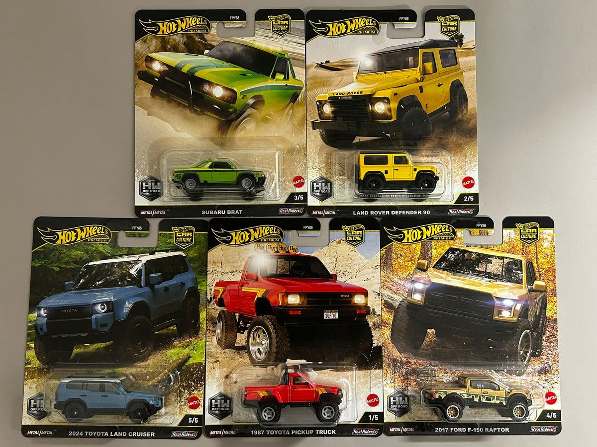 Premium Hot Wheels 1/64 Car Culture Off Road Full Set of 5