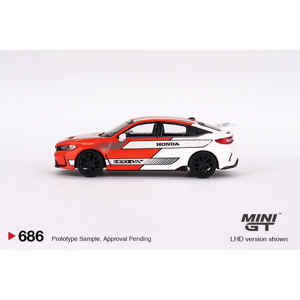 Mini GT 1/64 #686 Honda Civic Type R #1 Pace Car