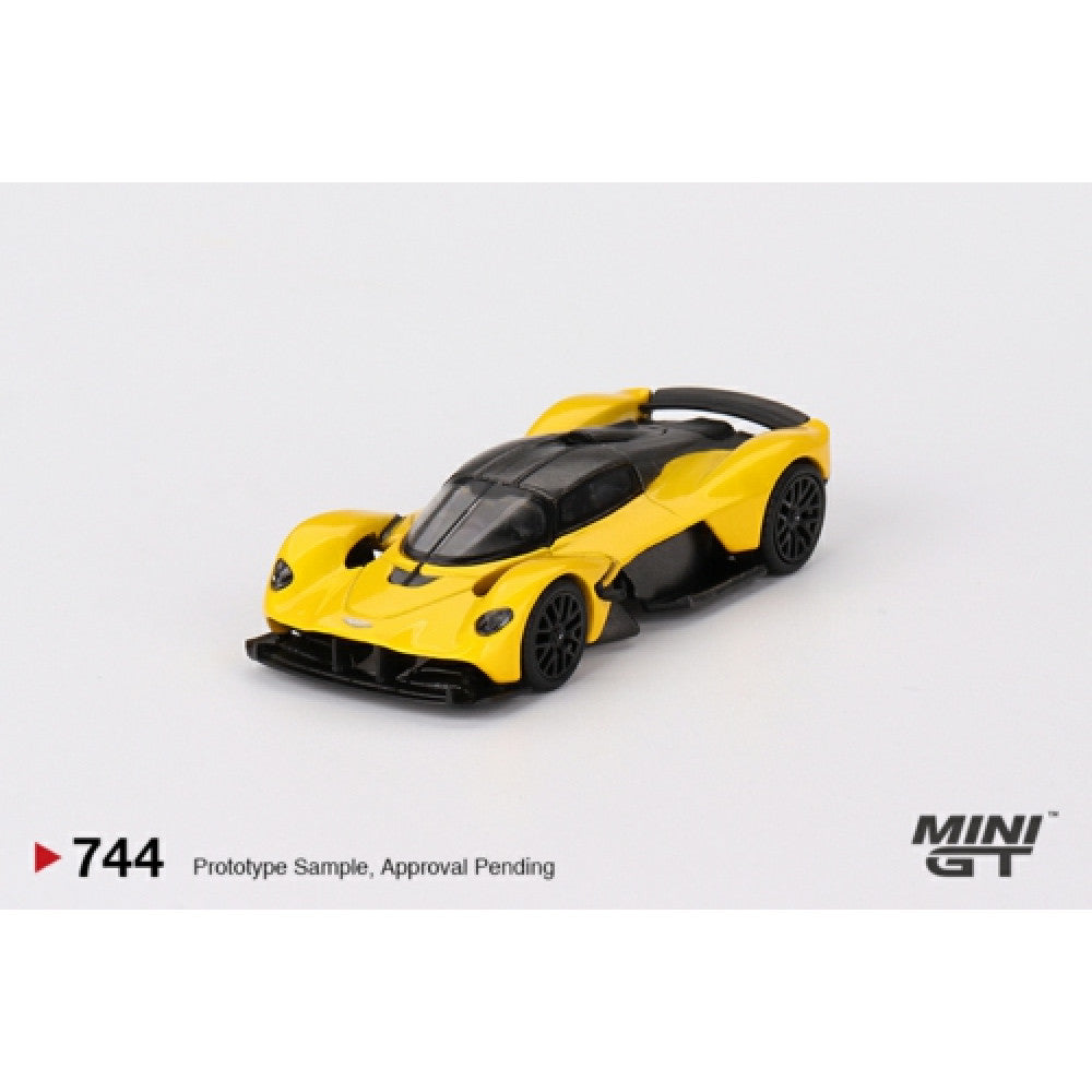 Mini GT 1/64 #744 ASTON MARTIN VALKYRIE SUNBURST YELLOW