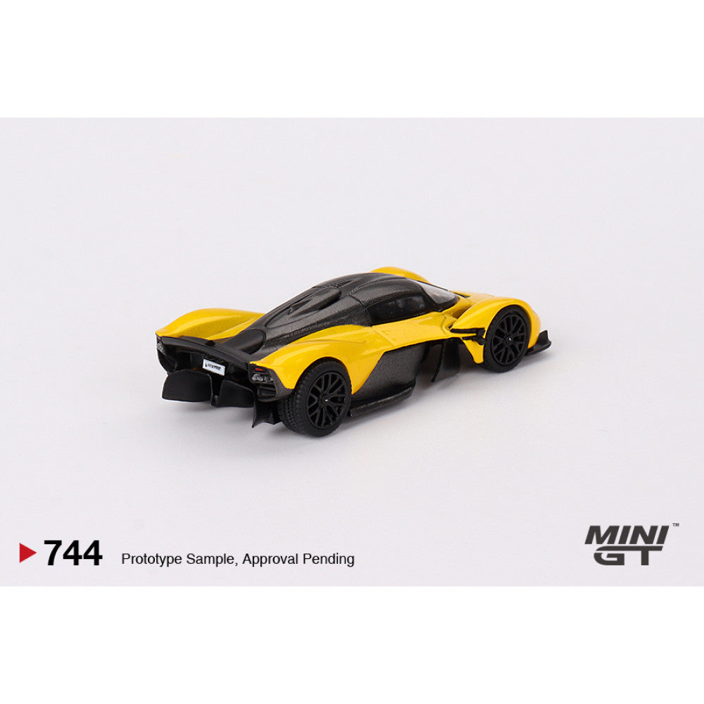 Mini GT 1/64 #744 ASTON MARTIN VALKYRIE SUNBURST YELLOW