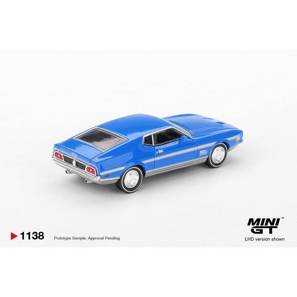 Mini GT 1/64 #1138 Ford Mustang Mach 1 Blue