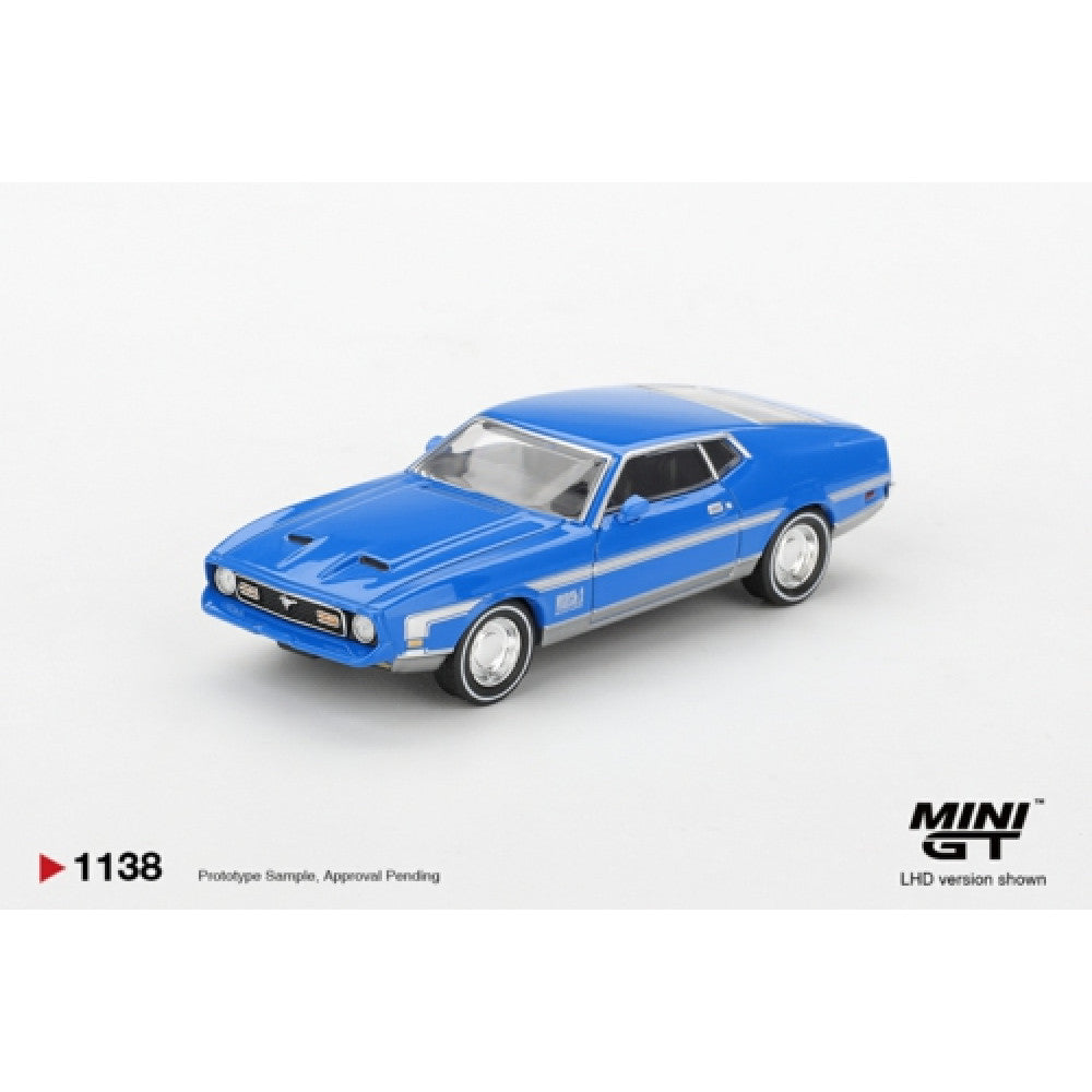 Mini GT 1/64 #1138 Ford Mustang Mach 1 Blue