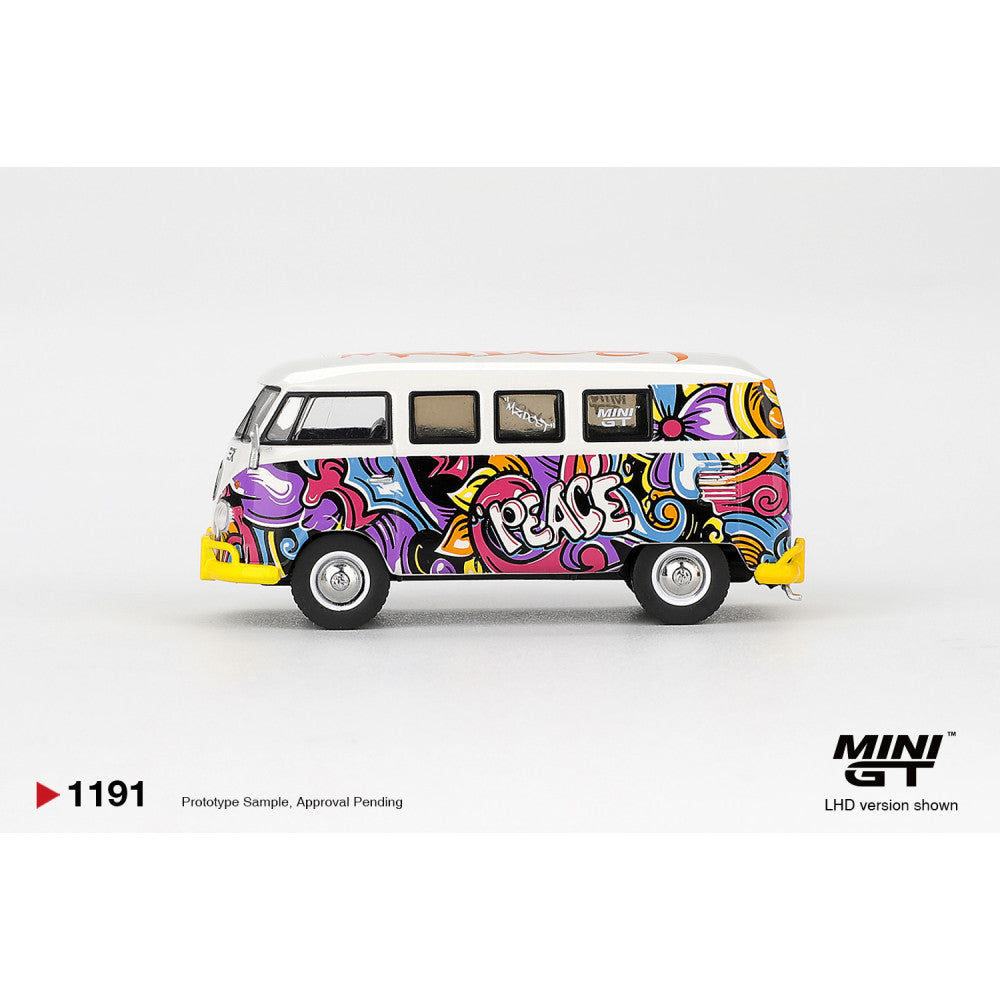 Mini GT 1/64 #1191 Volkswagen VW T1 Microbus Mizu Design