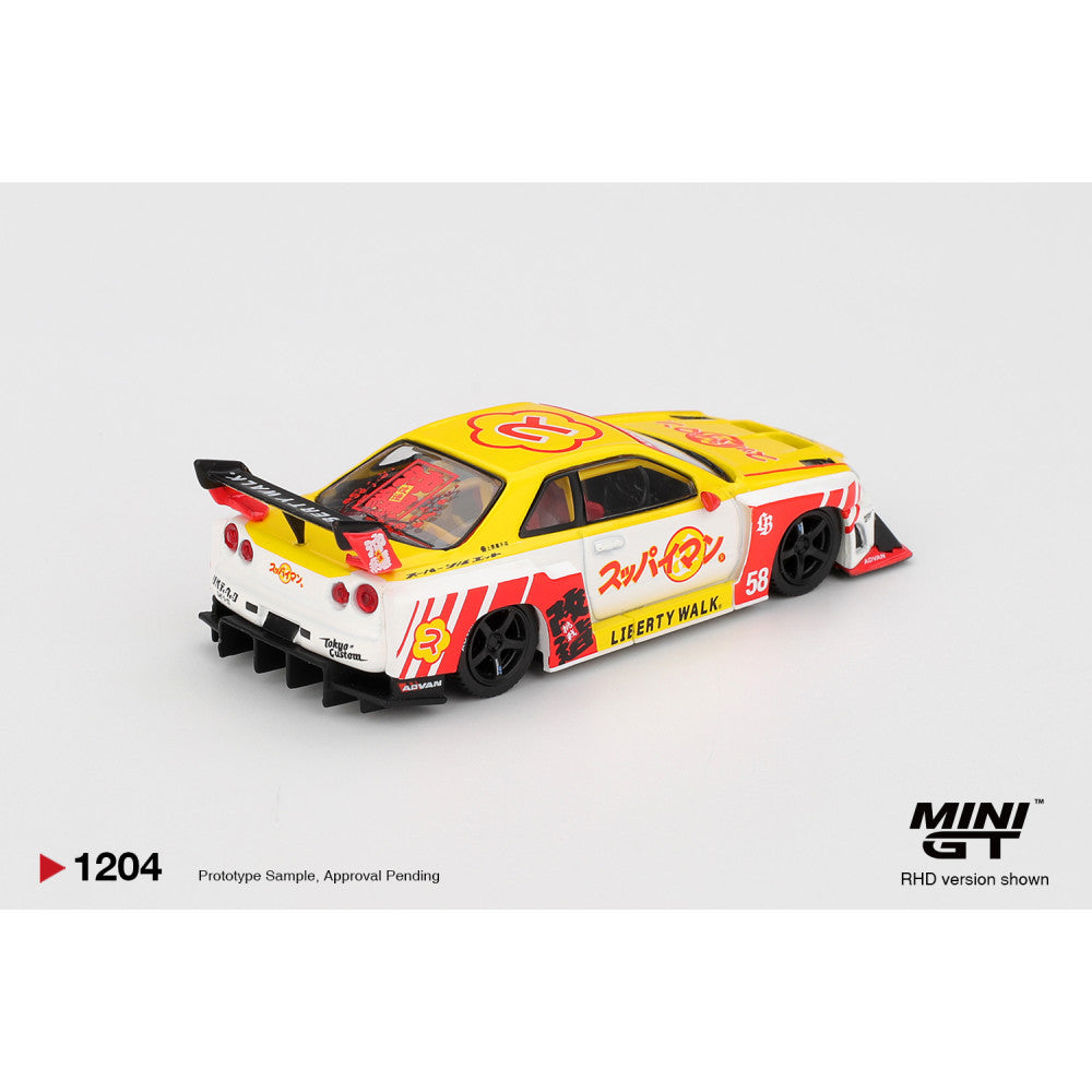 Mini GT 1/64 #1204 NISSAN LB-ER34 SUPER SILHOUETTE SKYLINE OKINAWA