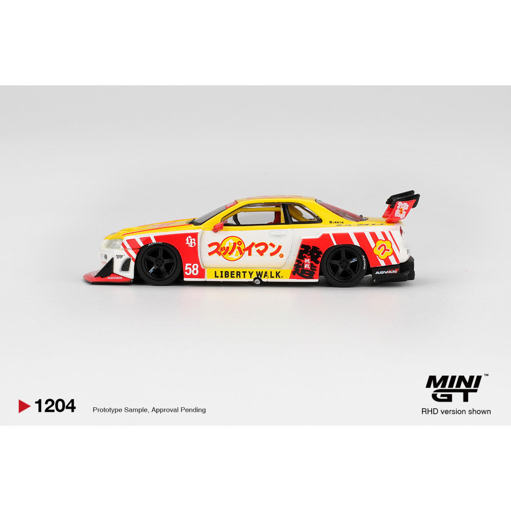 Mini GT 1/64 #1204 NISSAN LB-ER34 SUPER SILHOUETTE SKYLINE OKINAWA