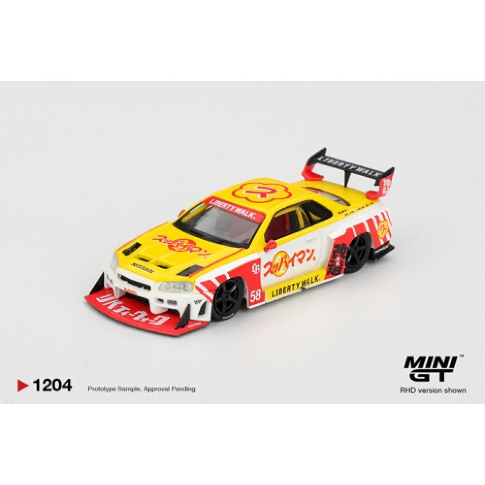Mini GT 1/64 #1204 NISSAN LB-ER34 SUPER SILHOUETTE SKYLINE OKINAWA
