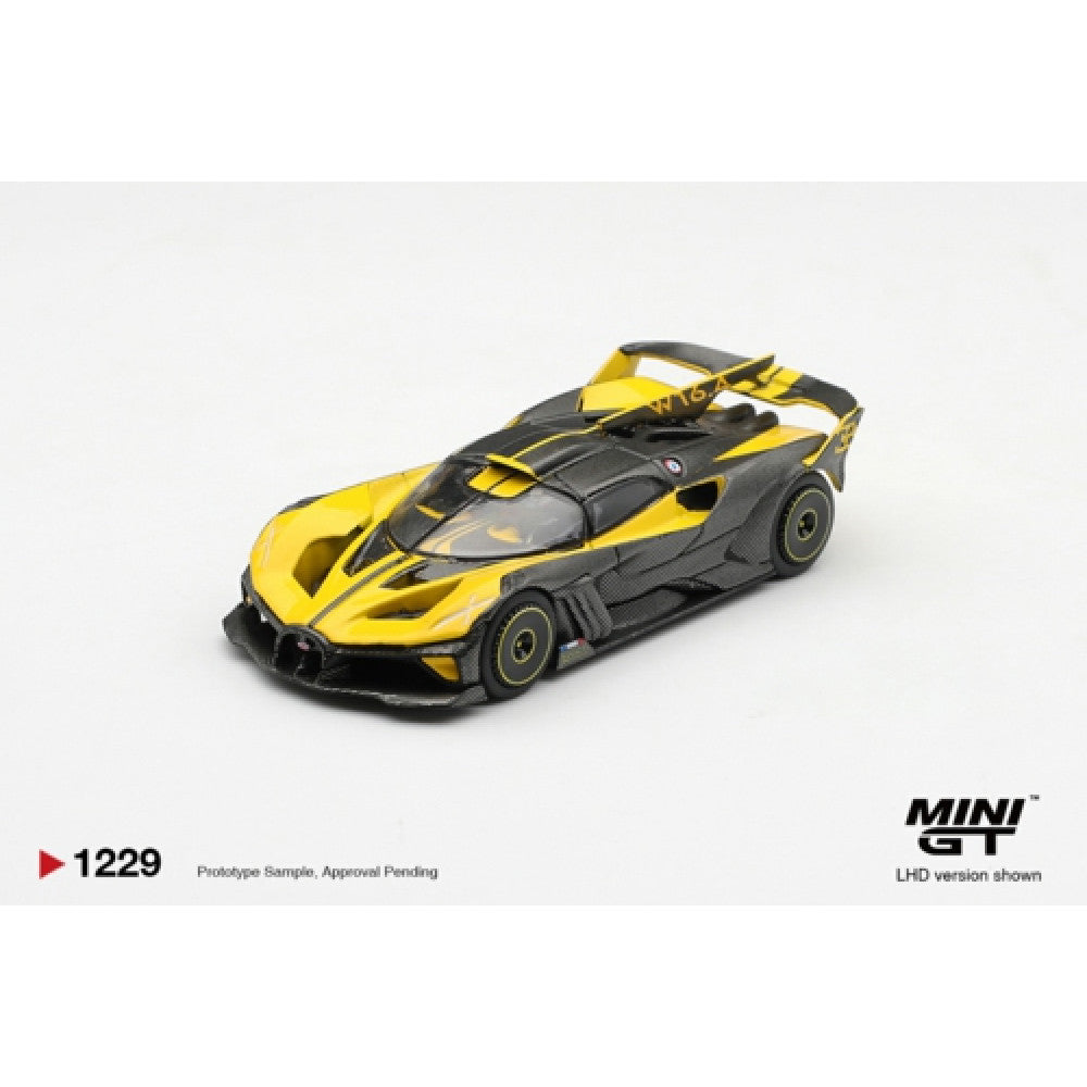 Mini GT 1/64 #1229 Bugatti Bolide Yellow