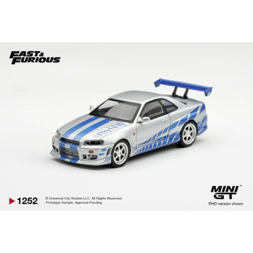 (PRE-ORDER) Mini GT 1/64 #1252 Nissan Skyline GTR Brian O Conner Fast & Furious