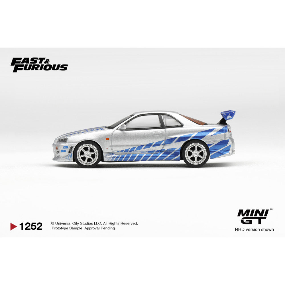 (PRE-ORDER) Mini GT 1/64 #1252 Nissan Skyline GTR Brian O Conner Fast & Furious