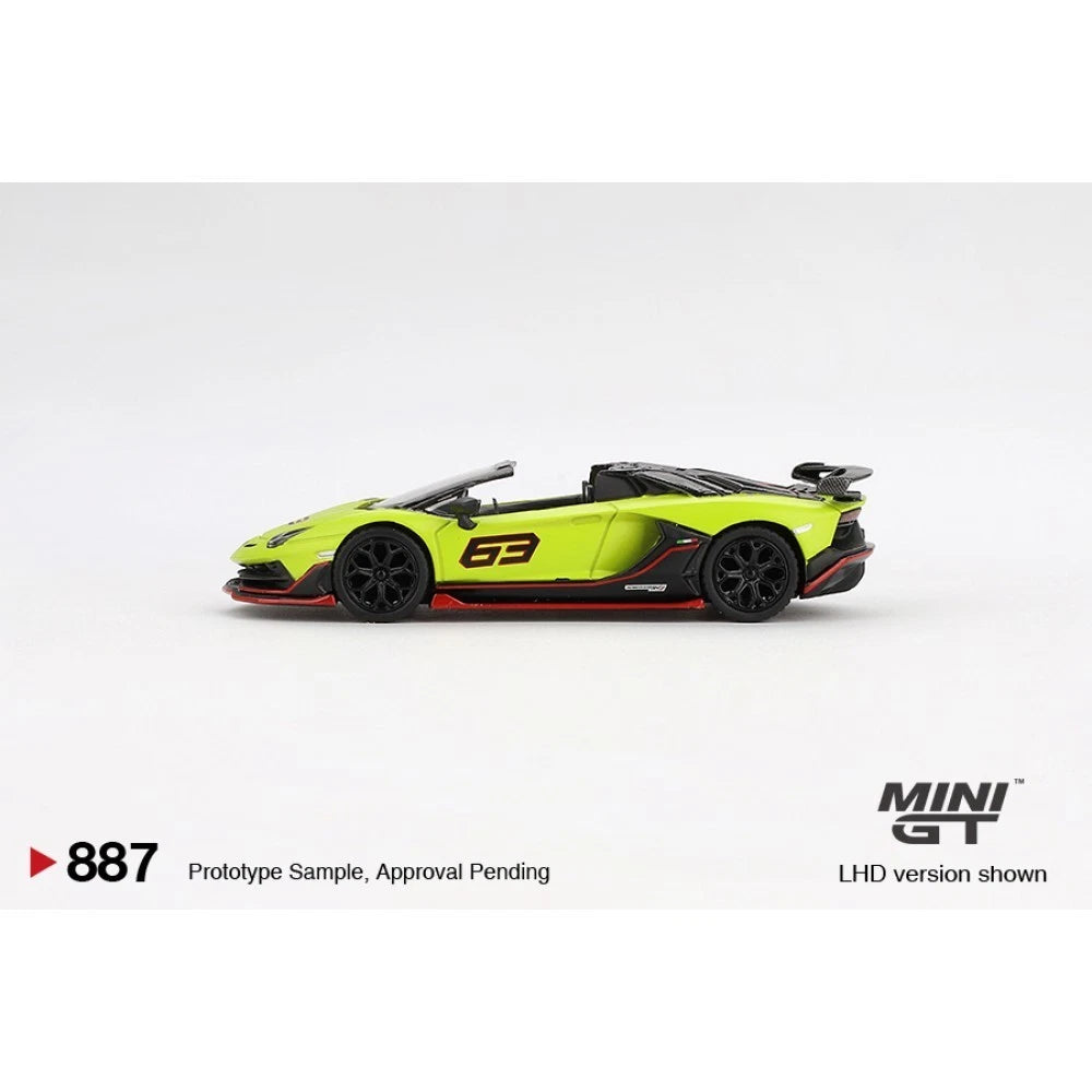 Mini GT 1/64 #887 Lamborghini Aventador SVJ 63 Roadster