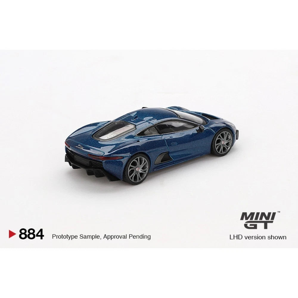 Mini GT 1/64 #884 Jaguar C-X75 Blue