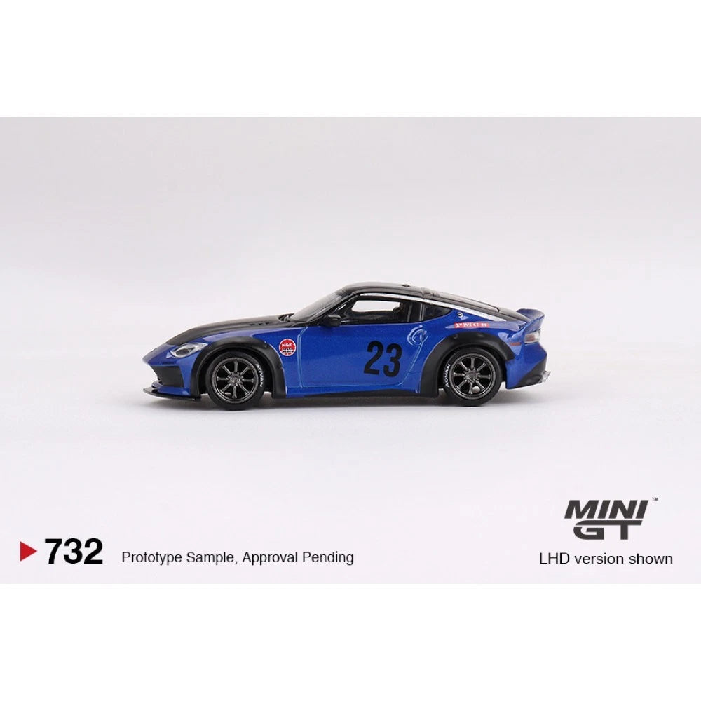 Mini GT 1/64 #732 Nissan Z LB Nation Works Blue