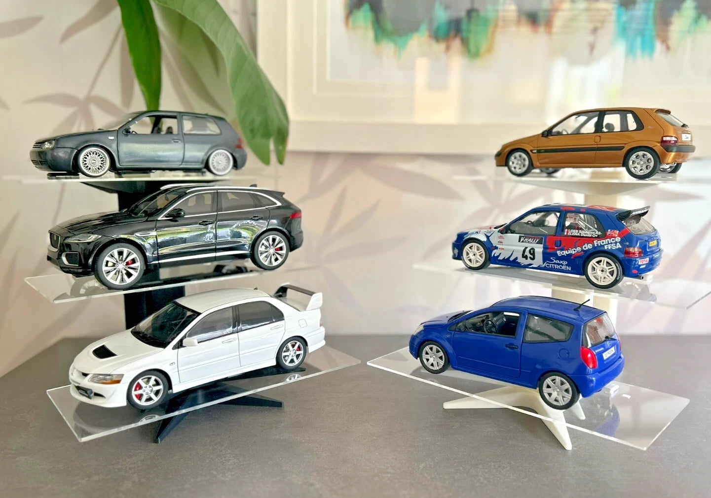 1:18 Diecast Car 3 Tier Stand Acrylic Display Shelf Toy Storage