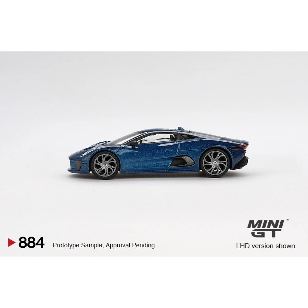 Mini GT 1/64 #884 Jaguar C-X75 Blue