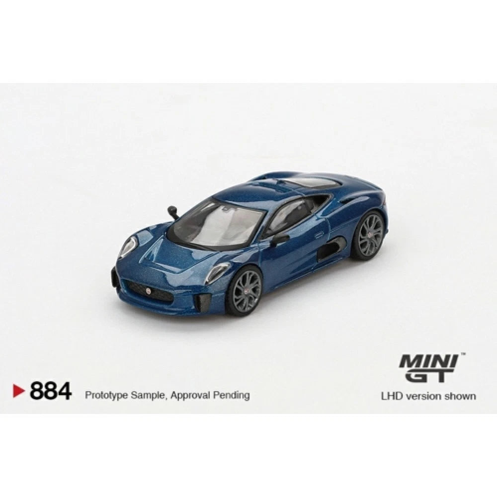 Mini GT 1/64 #884 Jaguar C-X75 Blue