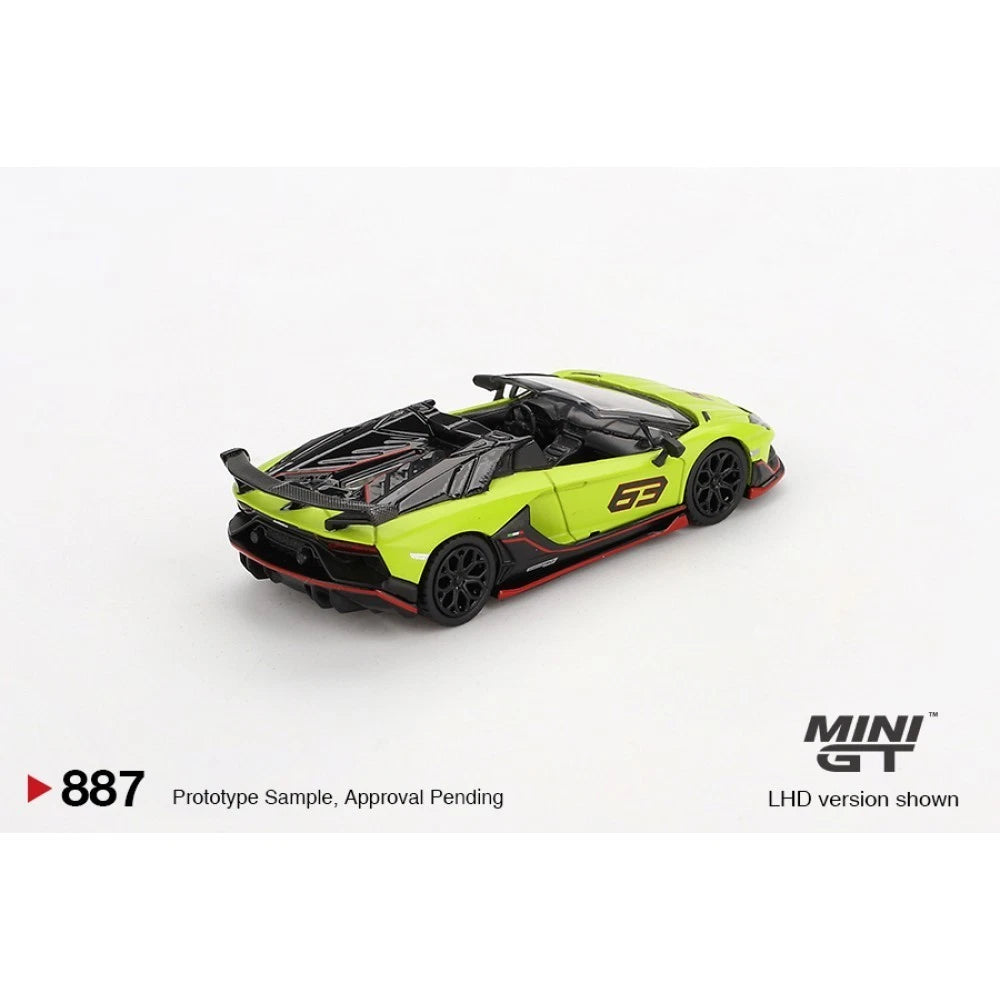 Mini GT 1/64 #887 Lamborghini Aventador SVJ 63 Roadster