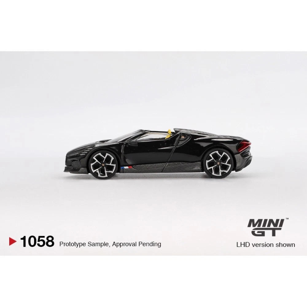 Mini GT 1/64 #1058 Bugatti W16 Mistral Black