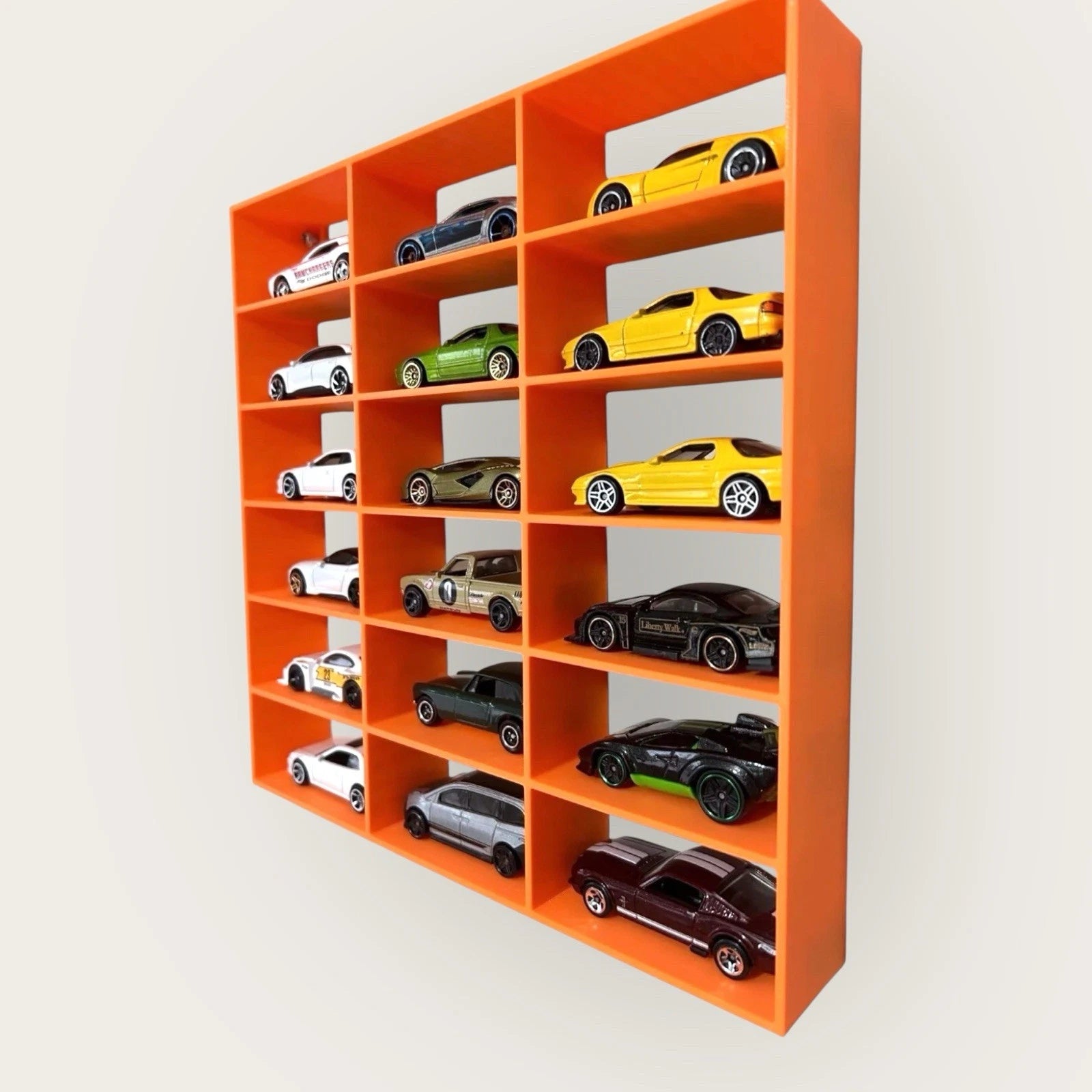 Modular 1:64 18 Diecast Car Wall Display Shelf Toy Storage