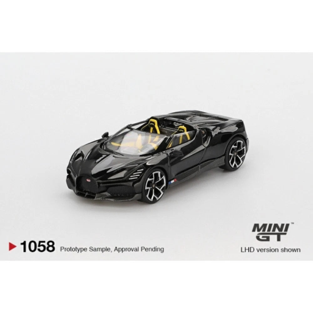 Mini GT 1/64 #1058 Bugatti W16 Mistral Black