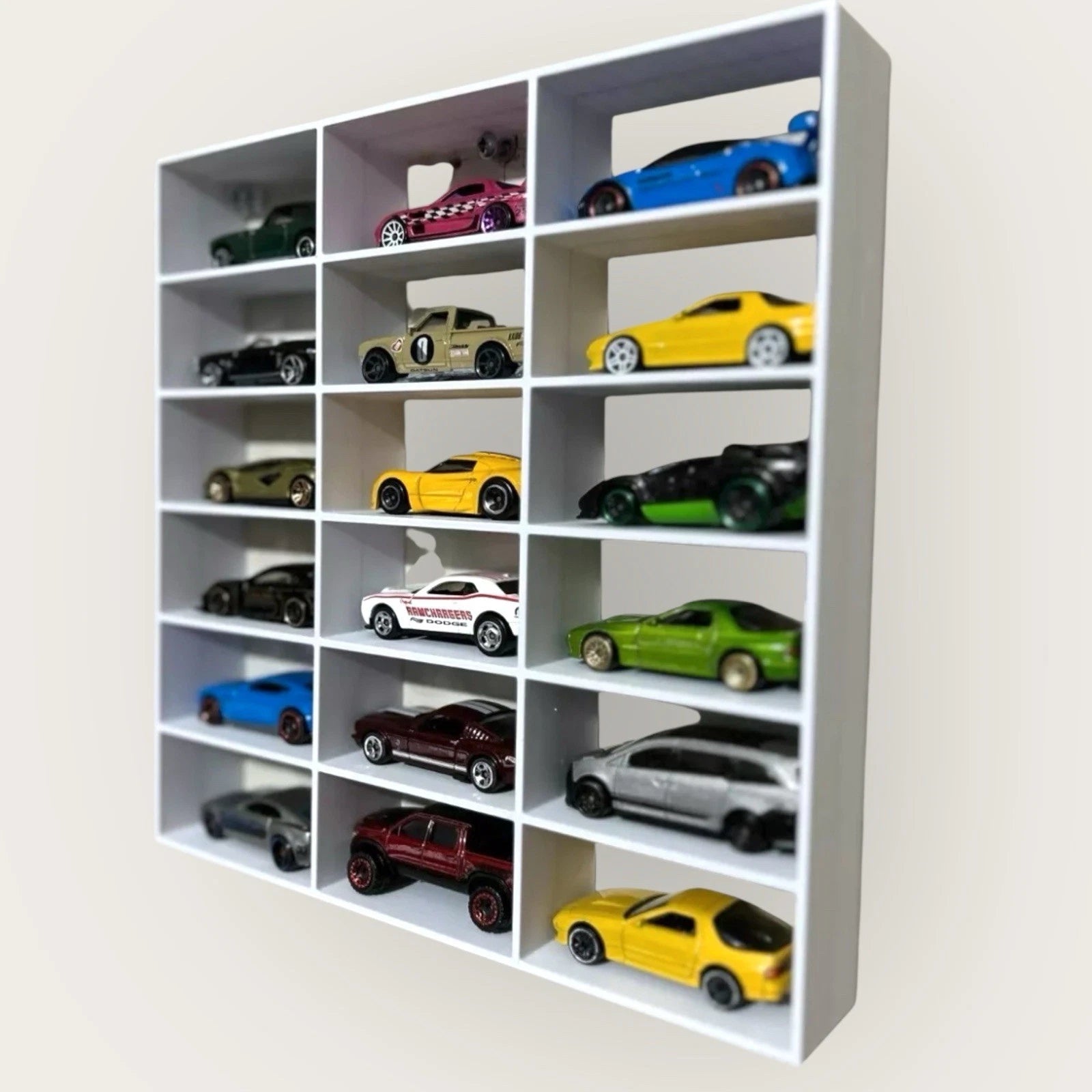 Modular 1:64 18 Diecast Car Wall Display Shelf Toy Storage