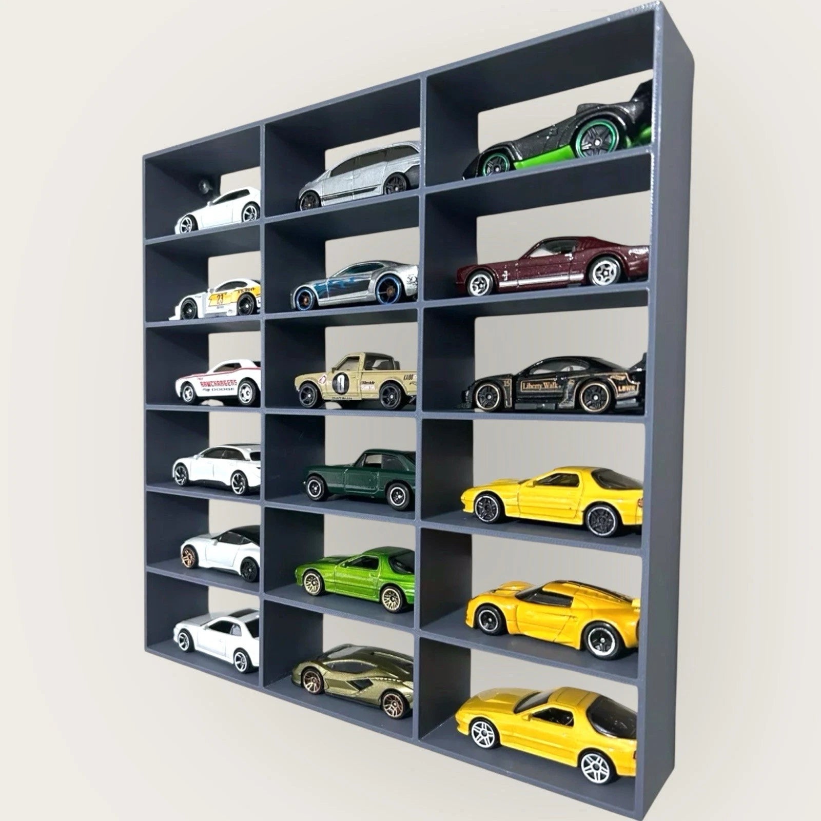 Modular 1:64 18 Diecast Car Wall Display Shelf Toy Storage