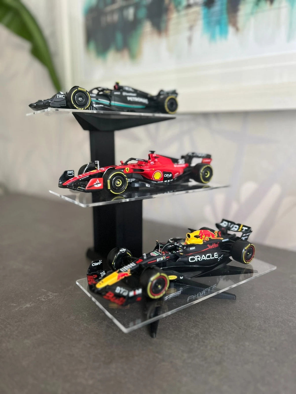 1:24 Diecast Car 3 Tier Stand Acrylic Display Shelf Toy Storage