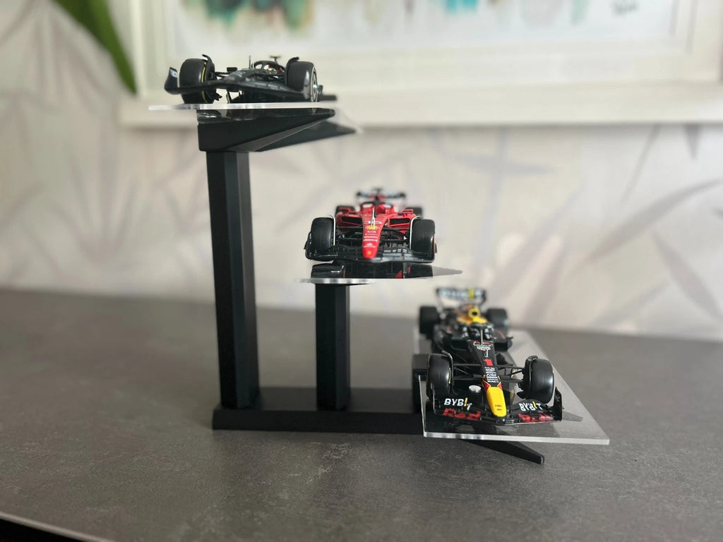 1:24 Diecast Car 3 Tier Stand Acrylic Display Shelf Toy Storage