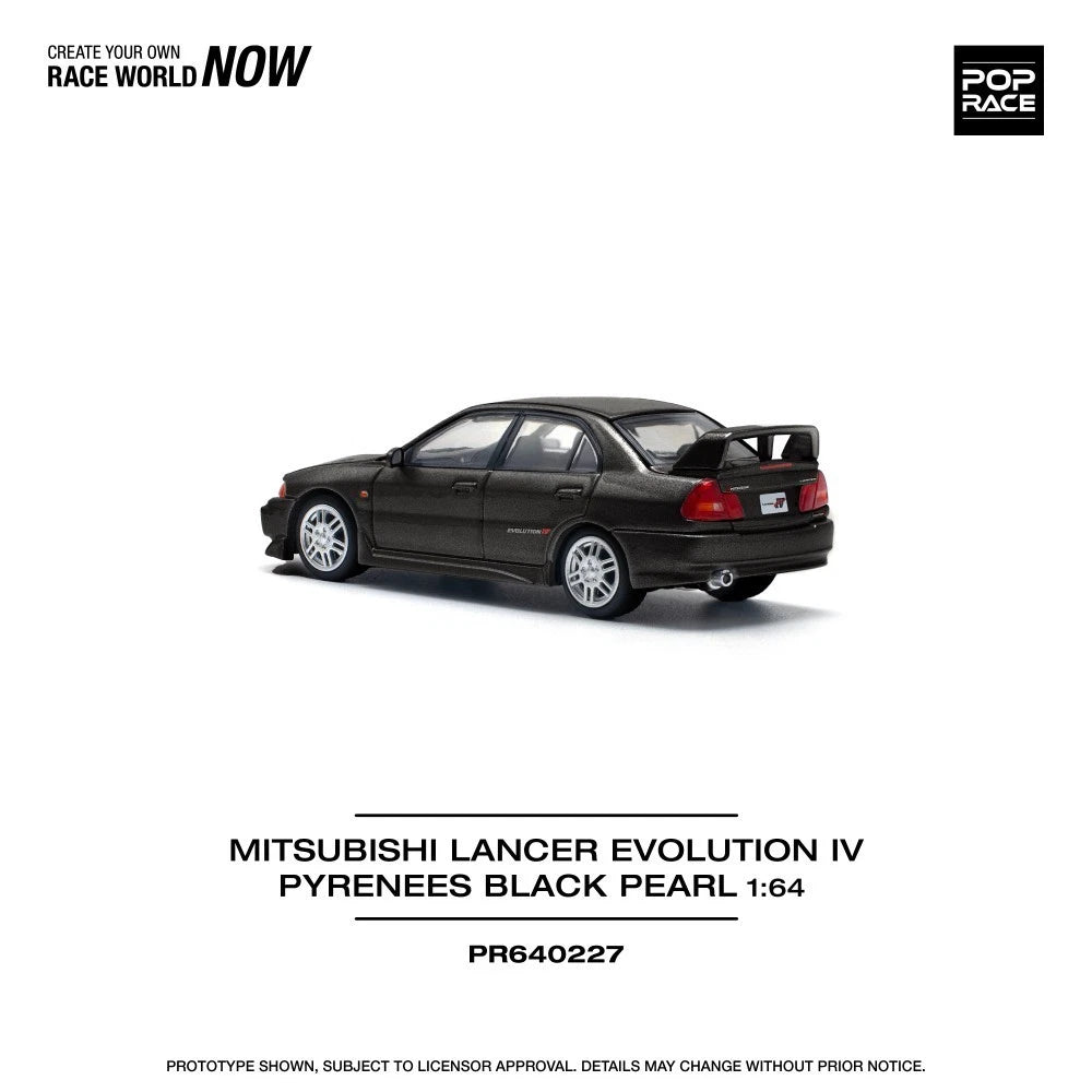 Pop Race 1/64 #227 Mitsubishi Lancer Evolution IV Black