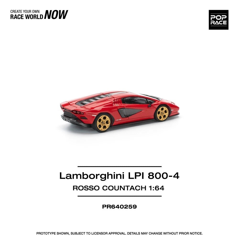 Pop Race 1/64 #259 Lamborghini Countach LPI 800