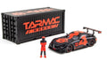 Tarmac Works 1/64 2018  2018 Mercedes AMG GT3 #4 With Container & Figure Red