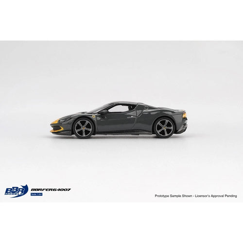 BBR 1/64 Ferrari 296 GTB Black/Yellow