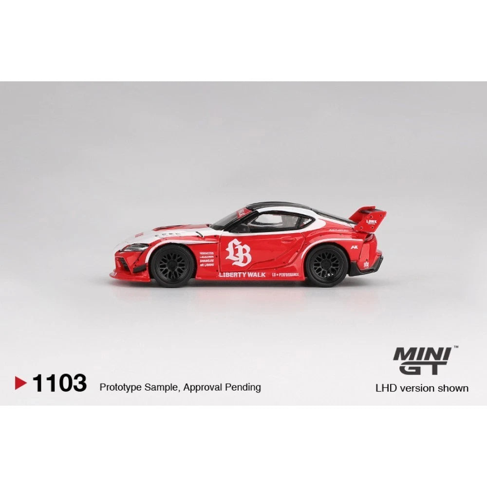 Mini GT 1/64 #1103 Toyota Supra LB Works GR Red/White