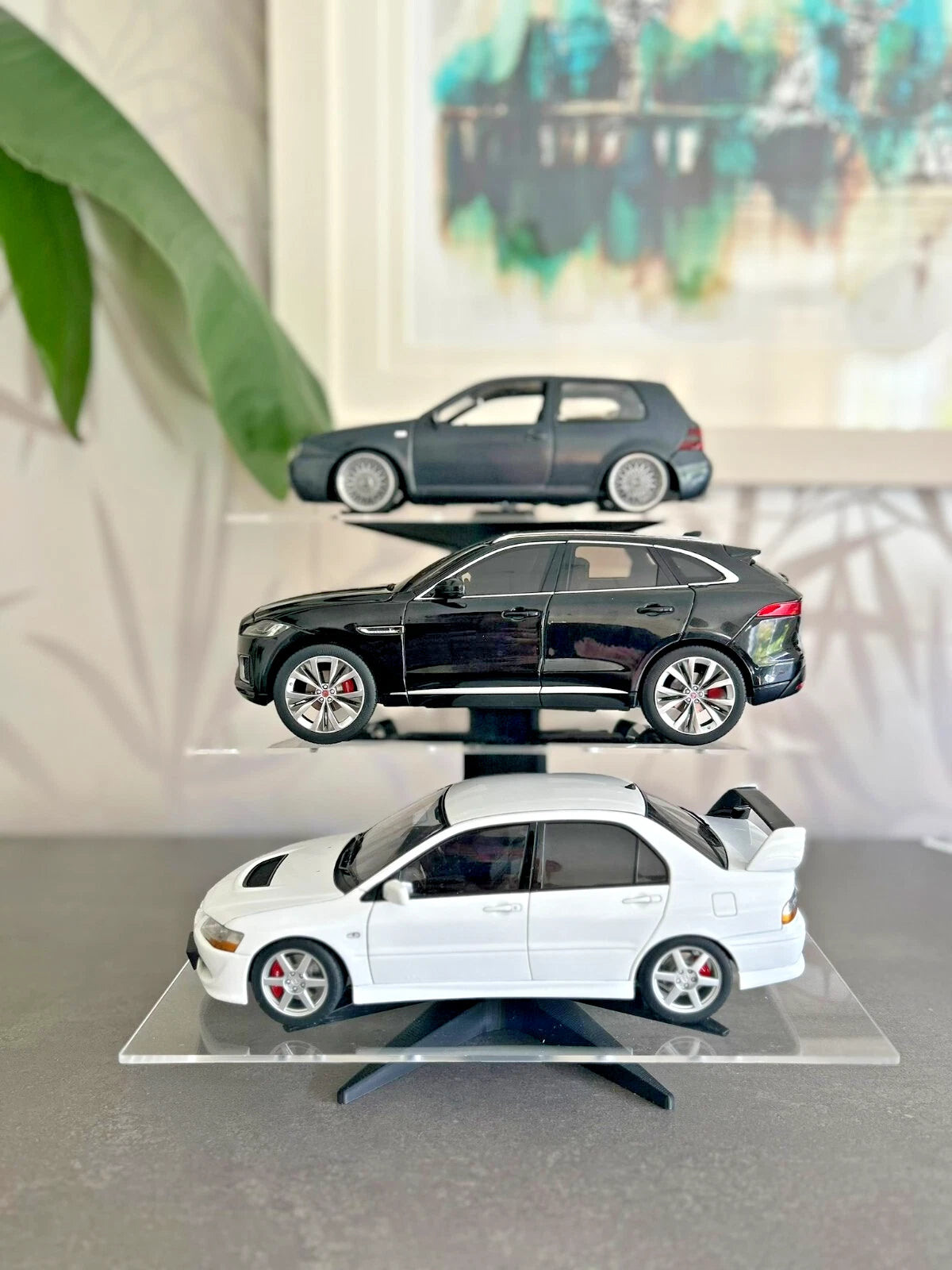 1:18 Diecast Car 3 Tier Stand Acrylic Display Shelf Toy Storage