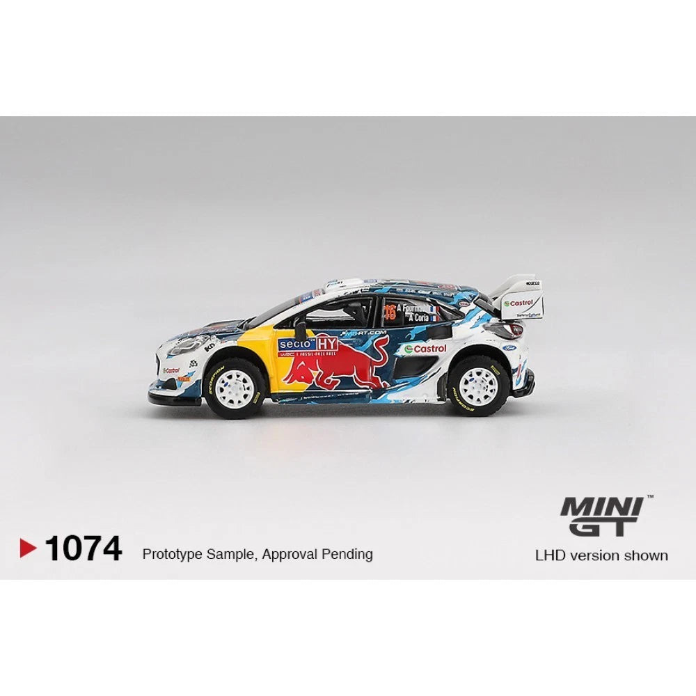 Mini GT 1/64 #1074 Ford Puma Rally1 #16 2024 Finland 3rd Place