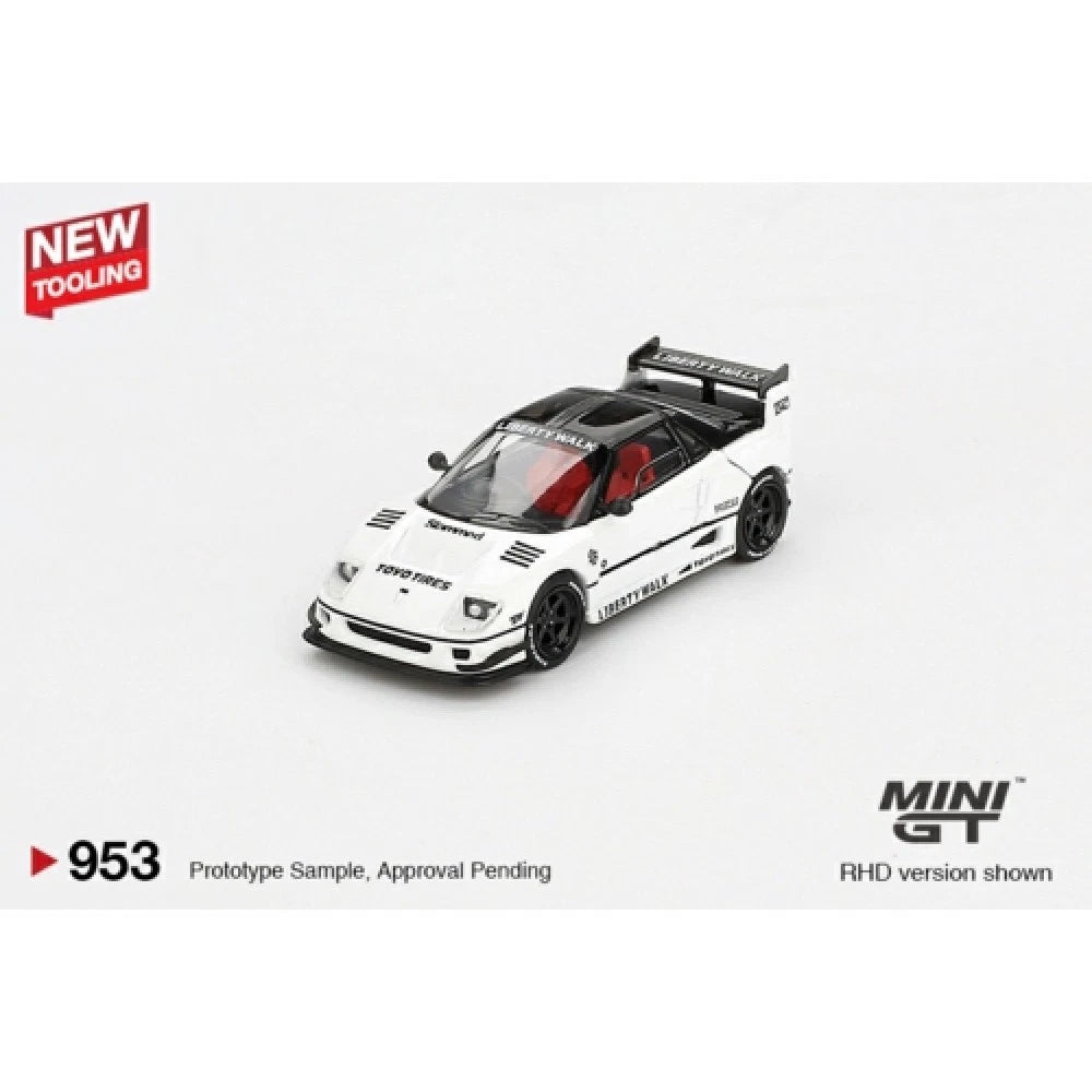 Mini GT 1/64 #953 Mazda AZ1 Liberty Walk LB40 2024 Tokyo Auto Salon White