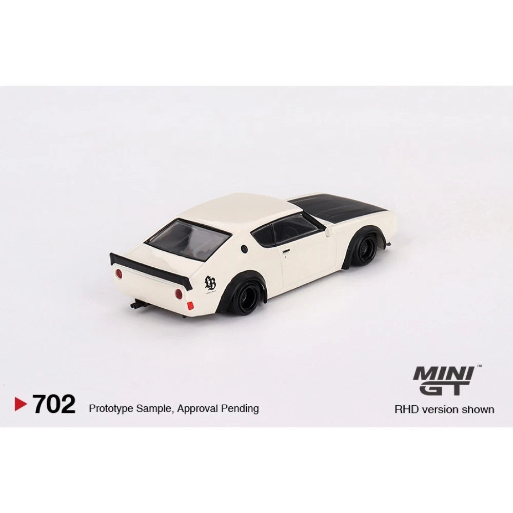 Mini GT 1/64 #702 Nissan Skyline Kenmeri Liberty Walk White