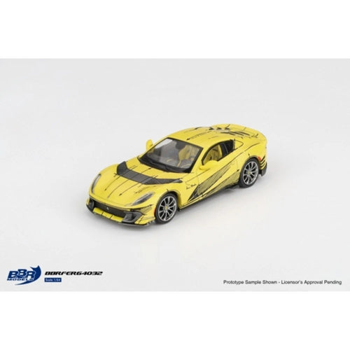 BBR 1/64 Ferrari 812 Competizione Yellow