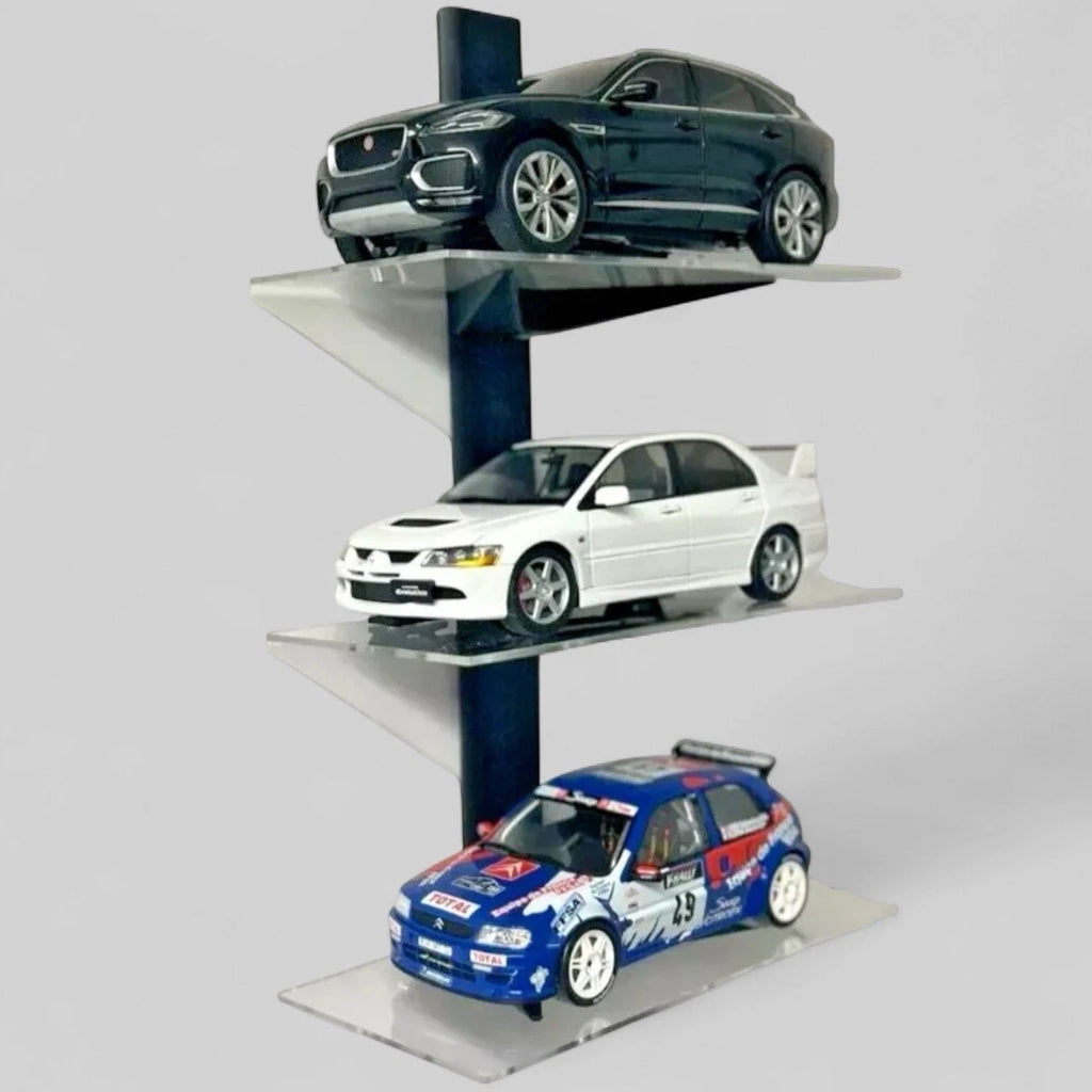 STACKABLE 1:18 DIECAST Car Wall Mounted ACRYLIC Display Shelf Toy Storage