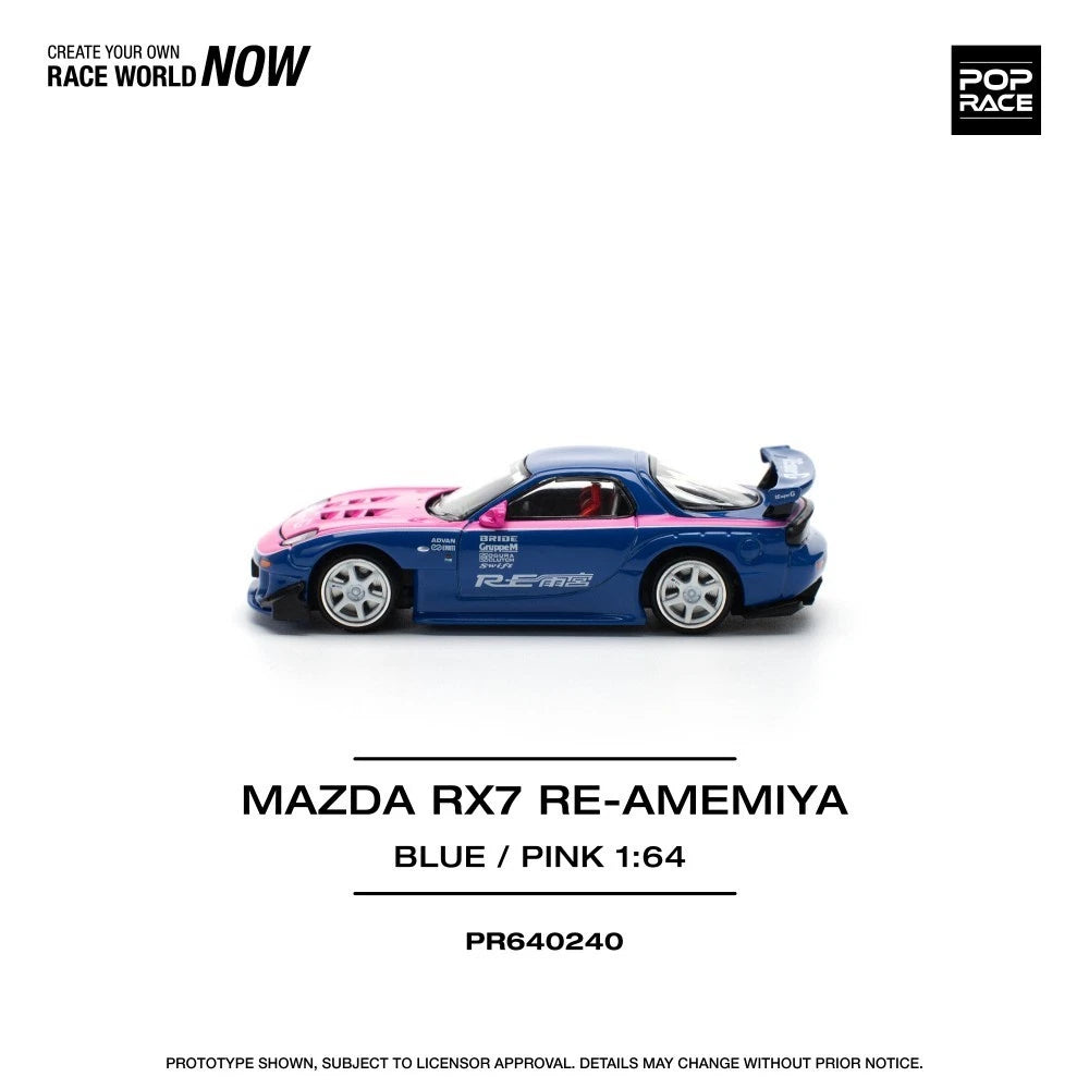 Pop Race 1/64 #240 Mazda RX7 Re Amemiya