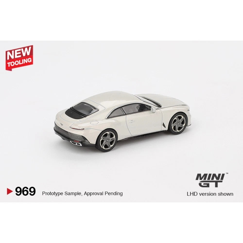 Mini GT 1/64 #969 Bentley Batur Bonneville Pearl White