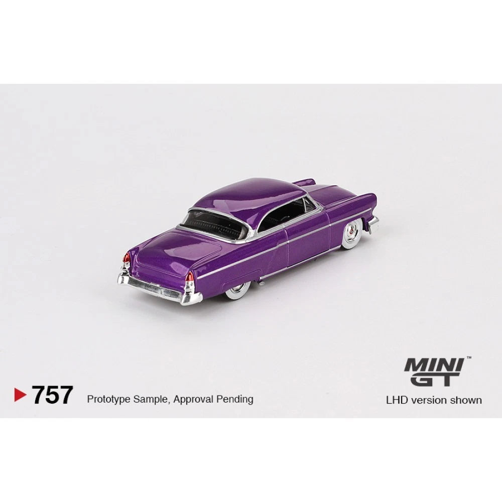 Mini GT 1/64 #757 Lincoln Capri Hot Rod 1954 Purple